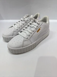 Authentic PUMA Cali Star Triple White Women’s Shoes Size 9 New Damaged Box - Picture 1 of 5