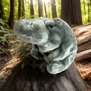 SKM Peluche Boo Boo Pals Hippo Gris Ultra Suave Lovey Comfort 14” Raro Difícil de Encontrar En muy buena condición - Imagen 1 de 10