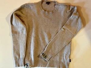 Paul Smith Junior Wool Blend Oatmeal Sweater Shoulder Zip Size 12a - Picture 1 of 5
