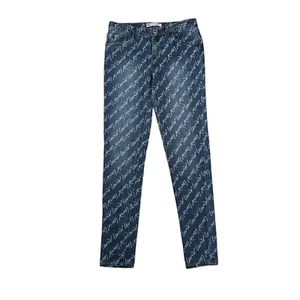 Levi's Girls 710 Super Skinny Jeans All Over Cursive Logo Spellout - 14 Reg - Picture 1 of 7