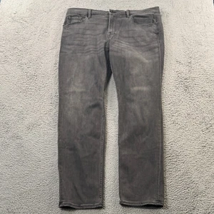 7 For All Mankind Jeans Men 40X32 Slimmy Slim Straight Leg Stretch Black NEW - Picture 1 of 17