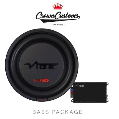 VIBE 12 INCH BASS PACK SLIM CAR SUBWOOFER 900 WATTS MAX SUB+AMPLIFIER CAR AUDIO - Image 1 of 4