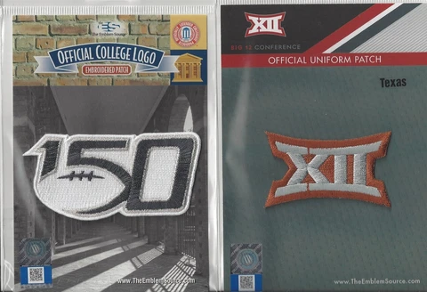2019 NCAA College Football 150th Anniversary Texas Big 12 Conference Patch Combo Cover