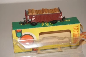 Rf31] BTTB Gauge TT Open Freight Car Omu with Wooden Load of the DR 545/56 OVP - Picture 1 of 5