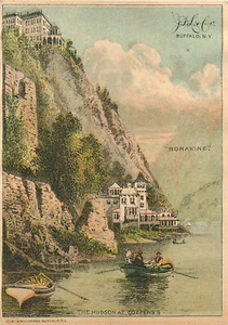 Antique Victorian Trade Card Boraxine Soap JS Larkin Co Buffalo NY Hudson River - Picture 1 of 2