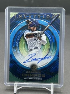 2022 Bowman Inception Roberto Campos On Card SP Parallel Auto/99 #PA-RC Tigers - Picture 1 of 2