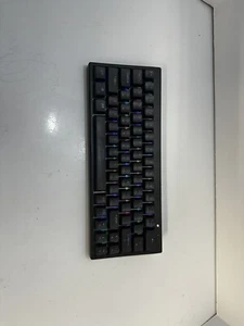 Ractous RTK63B 60% Wireless Mechanical Gaming Keyboard, RGB, Blue Switch, Black - Picture 1 of 3