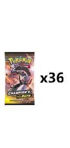 Pokemon TCG Champion’s Path 36 Factory Sealed Booster Packs ( Pack Design Vary) - Picture 1 of 1