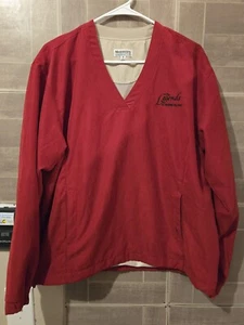 The Legends At Parris Island Golf Pullover Jacket Mens Sz Medium Red Monterey - Picture 1 of 4