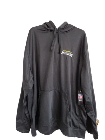 NFL Team Apparel Hoodie Jacksonville Jaguars Black 4XL Embroidered Sweatshirt Cover
