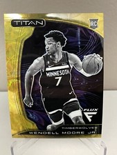 2022-23 Panini Flux Wendell Moore Jr. # 2/8 FOTL Titan Gold Scope