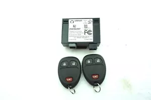2009 SATURN VUE KEYLESS ENTRY THEFT LOCKING MODULE UNIT 3 BUTTON KEY FOB SET OEM - Picture 1 of 9