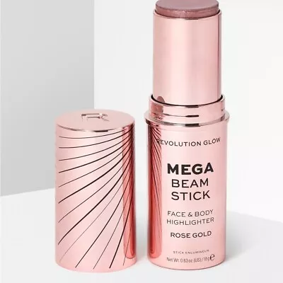 New Sealed Makeup Revolution Glow Mega Beam Stick Highlighter Rose Gold - Image 1 of 4
