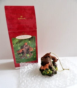 2000 Hallmark Keepsake Collector's Series Ornament, Foxes In The Forest - Picture 1 of 7