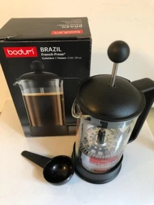 NIB Bodum Brazil French Press Coffee Maker 3 Cups/12 oz Black - Picture 1 of 3