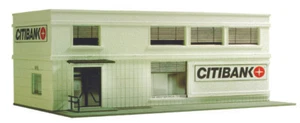 675 Decor batiment blanc assemblé Banque "Citibank" HO 1/87 - Imagen 1 de 1