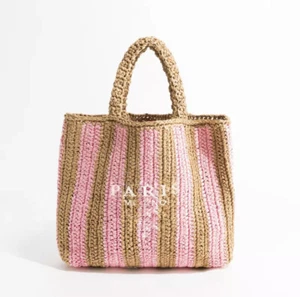 LUXURY Design Women Raffia Straw Bag Large Capacity Casual Tote Summer Beach Bag - Picture 1 of 5