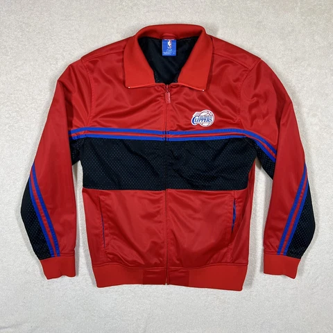UNK Blue Label NBA Los Angeles Clippers Red Full-Zip Warmup Jacket Men's Large Cover