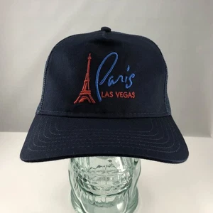 Vintage PARIS Casino Las Vegas Mesh Trucker Snapback Hat Cap OSFM - Picture 1 of 7