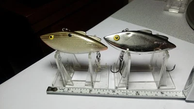NORMAN, LOT OF 2 LIPLESS CRANKS, 1 SILVER, 1 GRAY SHAD, BOTH 1/2OZ&MARKED SIDES - Image 1 of 4