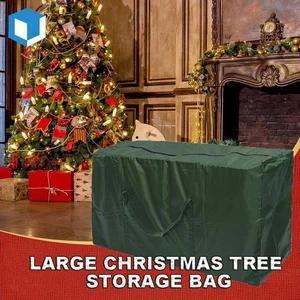 Extra Large Christmas Tree Storage Bag Green Waterproof with Handles & Zipper - Picture 1 of 9