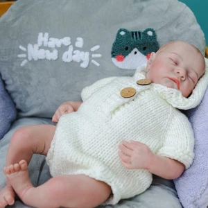49CM/19 Inches Handmade Kids Birthday Baby Doll Soft Cloth Body Reborn Sweater - Picture 1 of 4