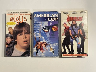 VHS Comedy Bundle American Cop (1995), Airheads (1994), Angus (1995)  - Image 1 of 4