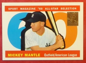 1997 Topps Mickey Mantle Commemorative Reprint #29 (1960 #563 AS) Yankees - Picture 1 of 2