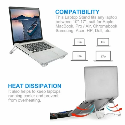 Adjustable Foldable Notebook Table Stand Tray Lazy Laptop Computer Desk Portable - Image 1 of 4