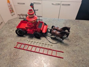 Vintage 1979 Plastic Action Fire Wagon Legends of the West Playset Empire AS IS - Picture 1 of 9