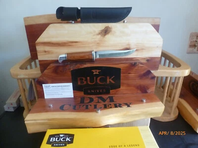 Buck 105CCS1-B Pathfinder Heritage Fixed Blade Knife USA - Leather Sheath - NIB - Image 1 of 4