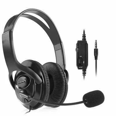 Cuffie gaming per PC PS4 XBOX ONE con auricolare controllo volume e microfono - Immagine 1 di 4