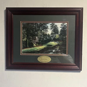 Framed Matted The Dream Course Hole Number 12 Augusta Print The Masters Golf - Picture 1 of 6