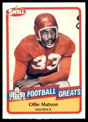 1989 Hall of Fame RED #93 Ollie Matson HOF RARE Chicago Cardinals / LA Rams - Image 1 of 3