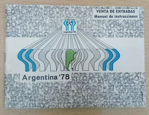 Argentina Soccer World Cup 1978 Instruction Manual To Buy Tickets - Picture 1 of 2
