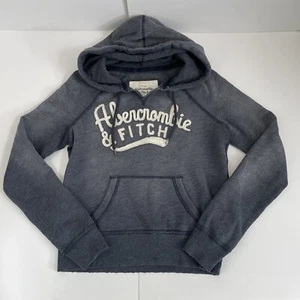 Sudadera con Capucha Abercrombie & Fitch Mujer Azul Medio Pullover Manga Larga Bolsillo Frontal - Imagen 1 de 12