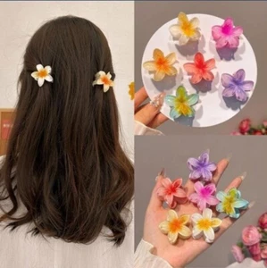 Hair Clips for Women, Mini Flower Hair Plumeria Claw (2 piece) - Picture 1 of 2