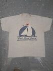 Vintage 90s Hanes Old San Juan Puerto Rica Sailing Shirt Single Stitch L Men