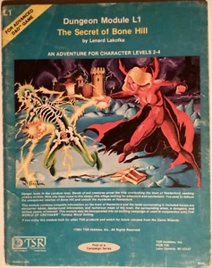 Advanced Dungeons & Dragons L1 The Secret of Bone Hill BUEN TSR 9045 1981 - Imagen 1 de 5