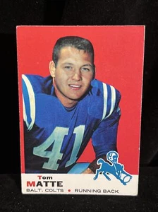 1969 Topps #47 Tom Matte Football Card - Picture 1 of 3