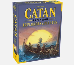 New Catan: Explorers & Pirates Expansion | Adventure Board Game for 3-4 Players - Picture 1 of 4
