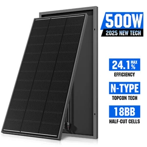 12V 500W Solar Panel Mono Fixed Battery Home Caravan Camping Charging Power - Picture 1 of 13