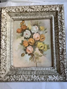 DE COLECCIÓN LOLA ADES FIRMADO ARCÍLICO/ÓLEO A BORDO Marco = 14"x12" #5G - Imagen 1 de 11