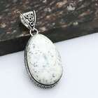 Dendrite Opal Gemstone Handmade Antique Design Pendant Jewelry 2.32" Ap-13416