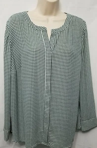 Camicetta donna TALBOTS Petites modello verde taglia 1X Petite - Foto 1 di 6