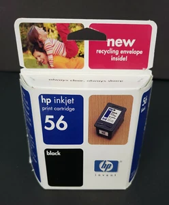 Brand New HP 56 Black Ink Cartridge C6656AN NIB Expired Sealed - Picture 1 of 4