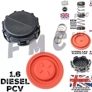 VOLVO 1.6 DIESEL ROCKER COVER PCV VALVE & MEMBRANE C30 S40 V50 V70 - Picture 1 of 10