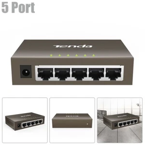 5-Port 10/100/1000Mbps Gigabit Ethernet LAN Network Desktop Switch PC Laptop - Picture 1 of 4
