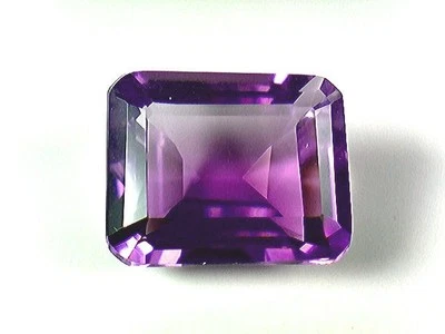 Ametista africana natural grau A - 10x8 mm esmeralda - VVS+ veja o vídeo! - Imagem 1 de 4