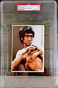 RARE 1975 S.T.I.G. SUPERSTARS BRUCE LEE #12 Iconic Scene ENTER THE DRAGON PSA 5 - Picture 1 of 5